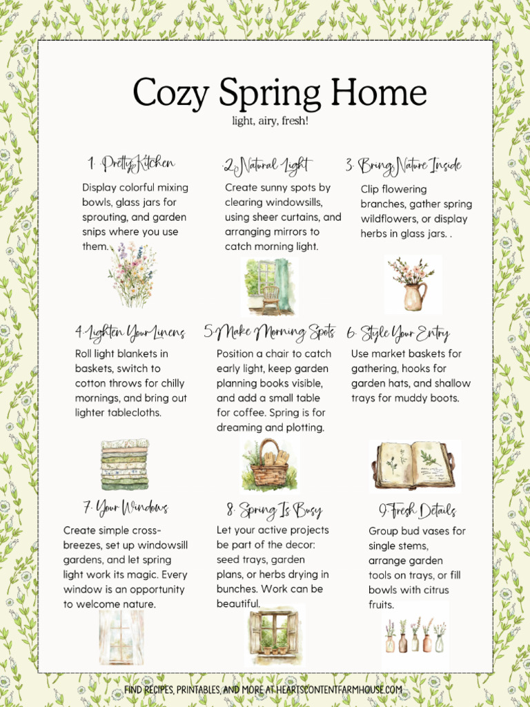 Spring Checklist | PDF