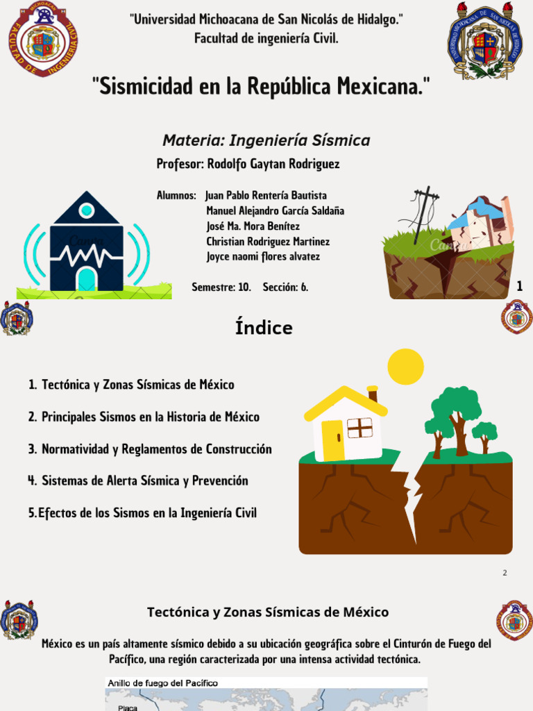 Sismicidad y Normativas en México | PDF | Temblores | Sismología