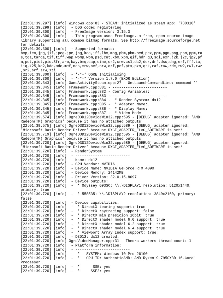 Windows 10 Steam Game Initialization Logs | PDF | Computer Graphics ...
