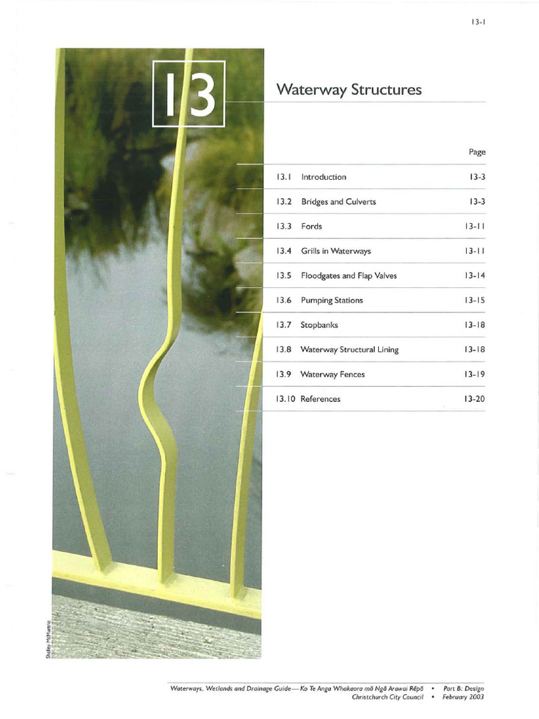 Waterway Structures Design Guidelines | PDF | Flood | Traffic