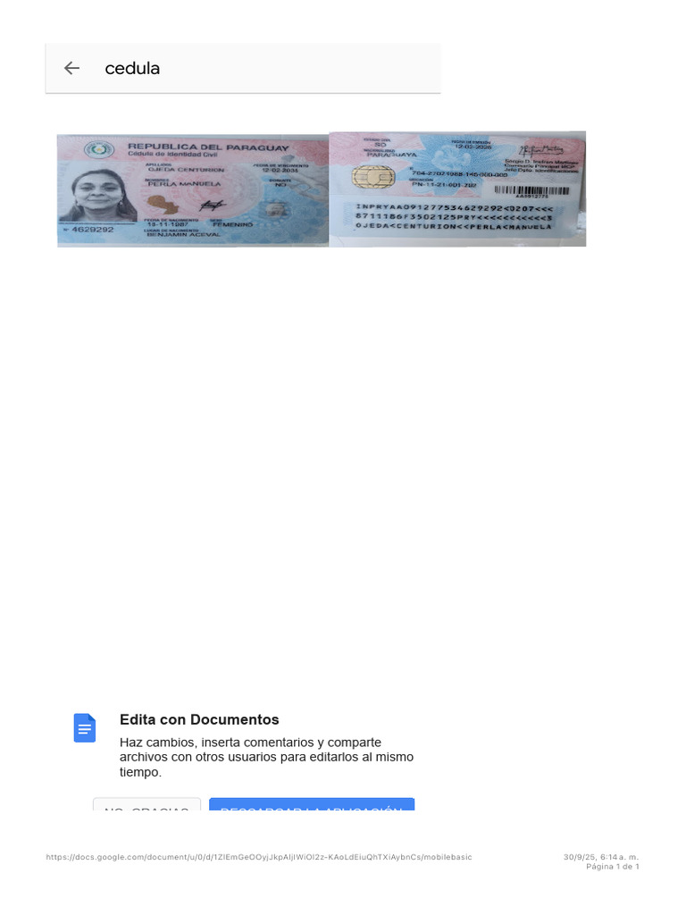 Cedula | PDF