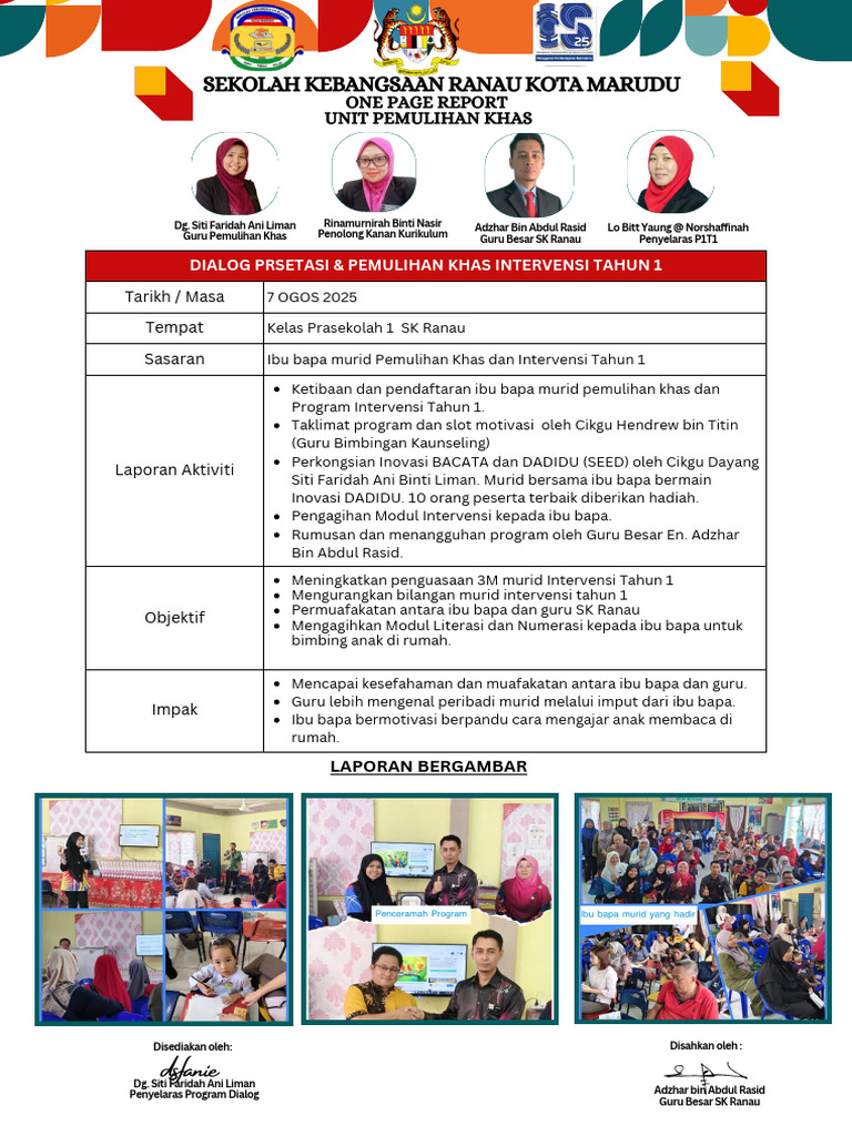 Dialog Pemulihan Khas Tahun 1 SK Ranau | PDF