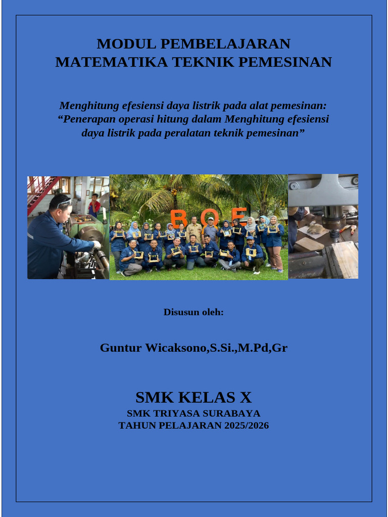 Modul - Guntur Wicaksono - Penerapan Operasi Hitung Dalam Menghitung ...
