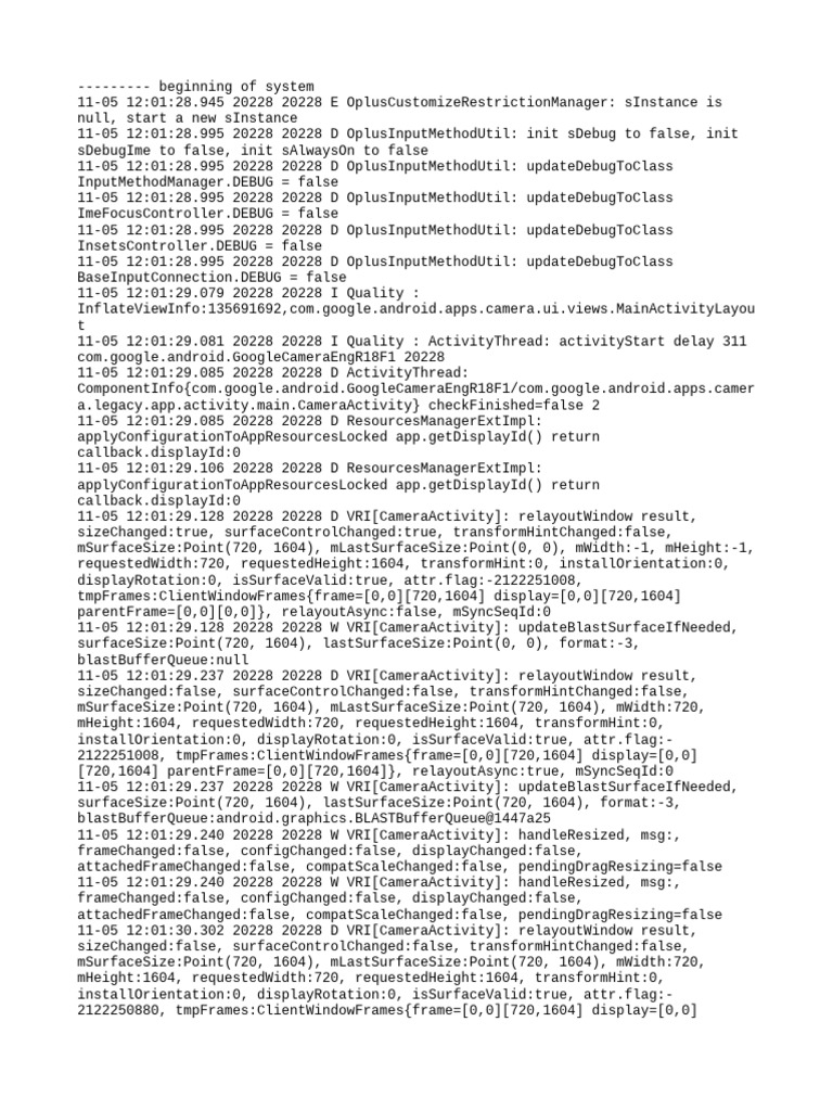 Logcat 1762324335138 | PDF | Computer Programming | Software Engineering