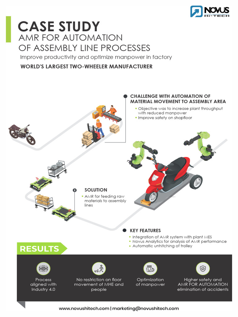 AMR Automation Case Study for Assembly Lines | PDF