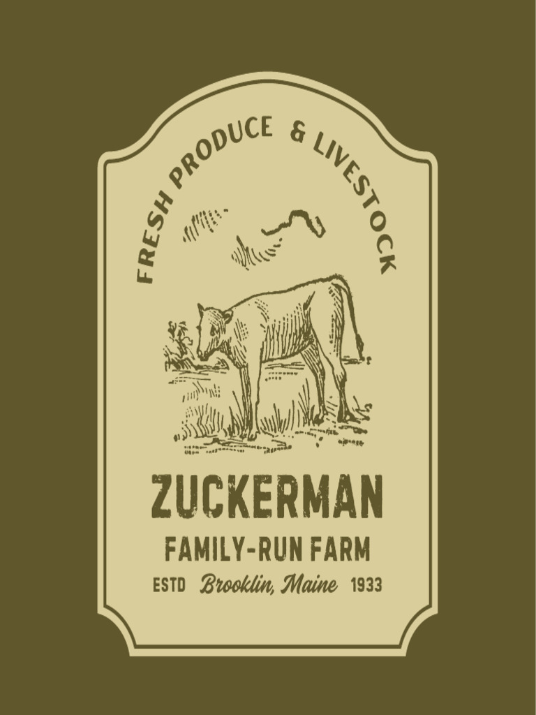 Zuckerman Farm Sign PDF | PDF