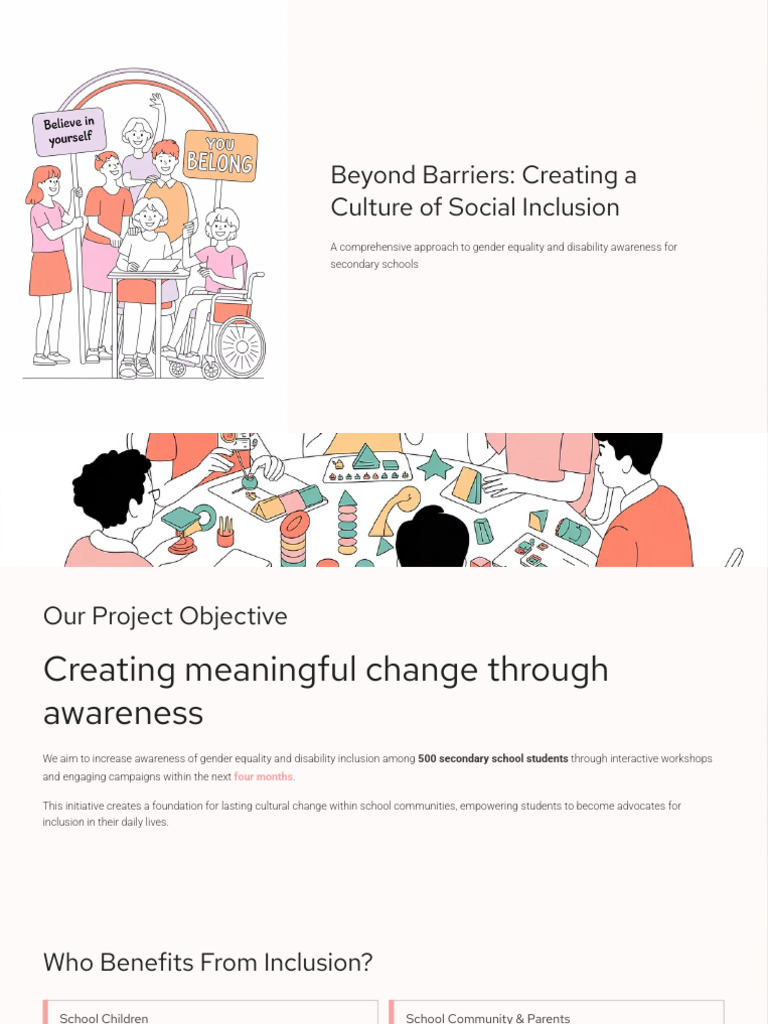 Beyond Barriers Creating A Culture of Social Inclusion | PDF ...