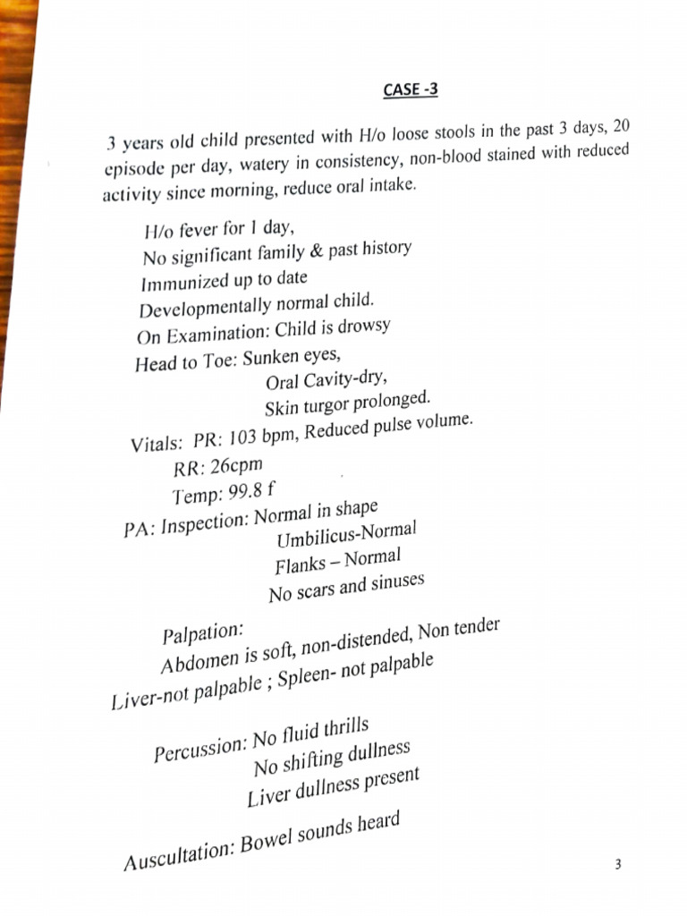 Pediatrics Case Scenario | PDF