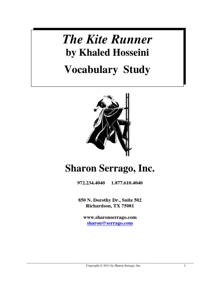 The Kite Runner Vocabulary Study PDF Empathy Science