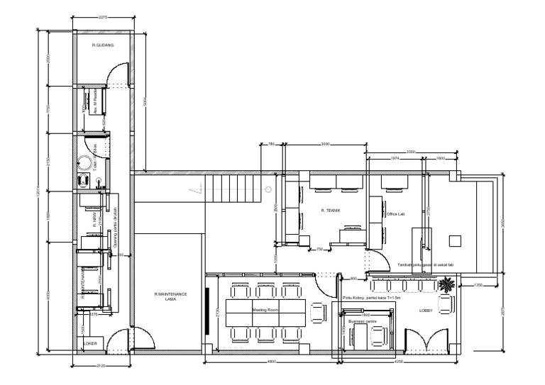 Office Space Measurements and Modifications | PDF