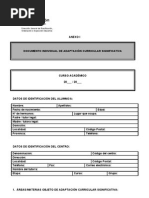 Documento Individual de Adaptacion Curricular Significativa