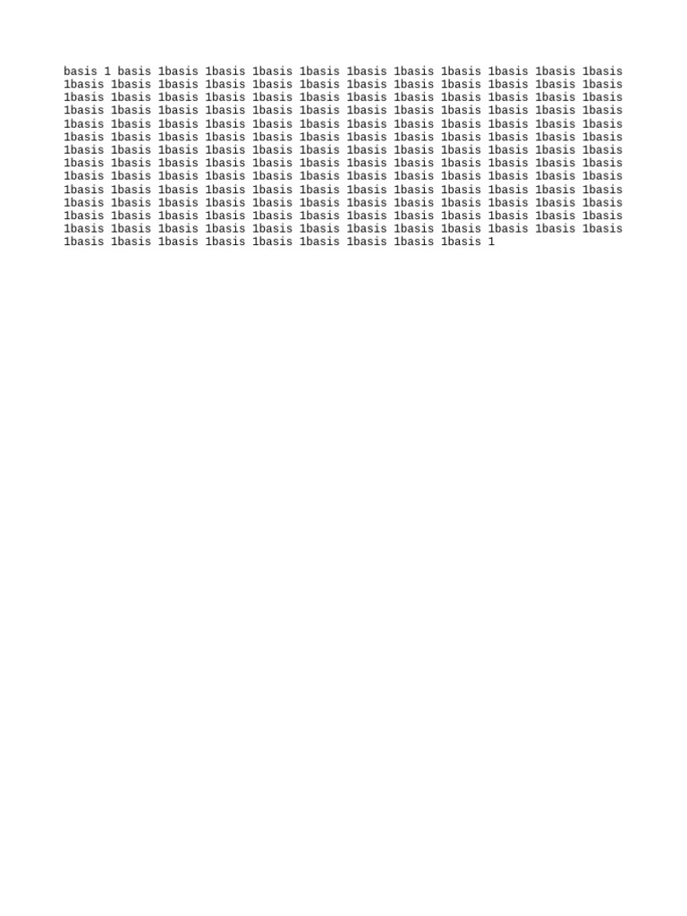 Basis 1 | PDF
