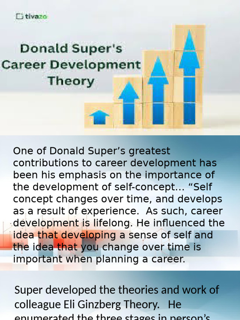 Donald Super's Career Development Stages | PDF | Self Concept | Psychology