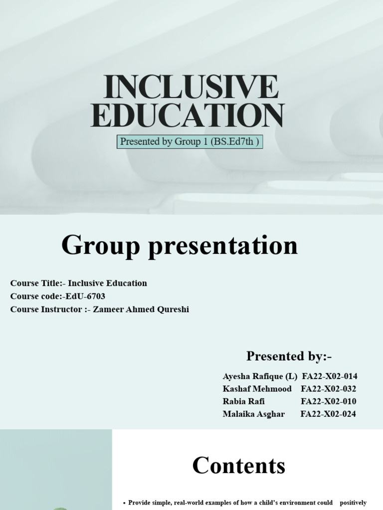 Understanding Inclusive Education Strategies | PDF | Educational ...