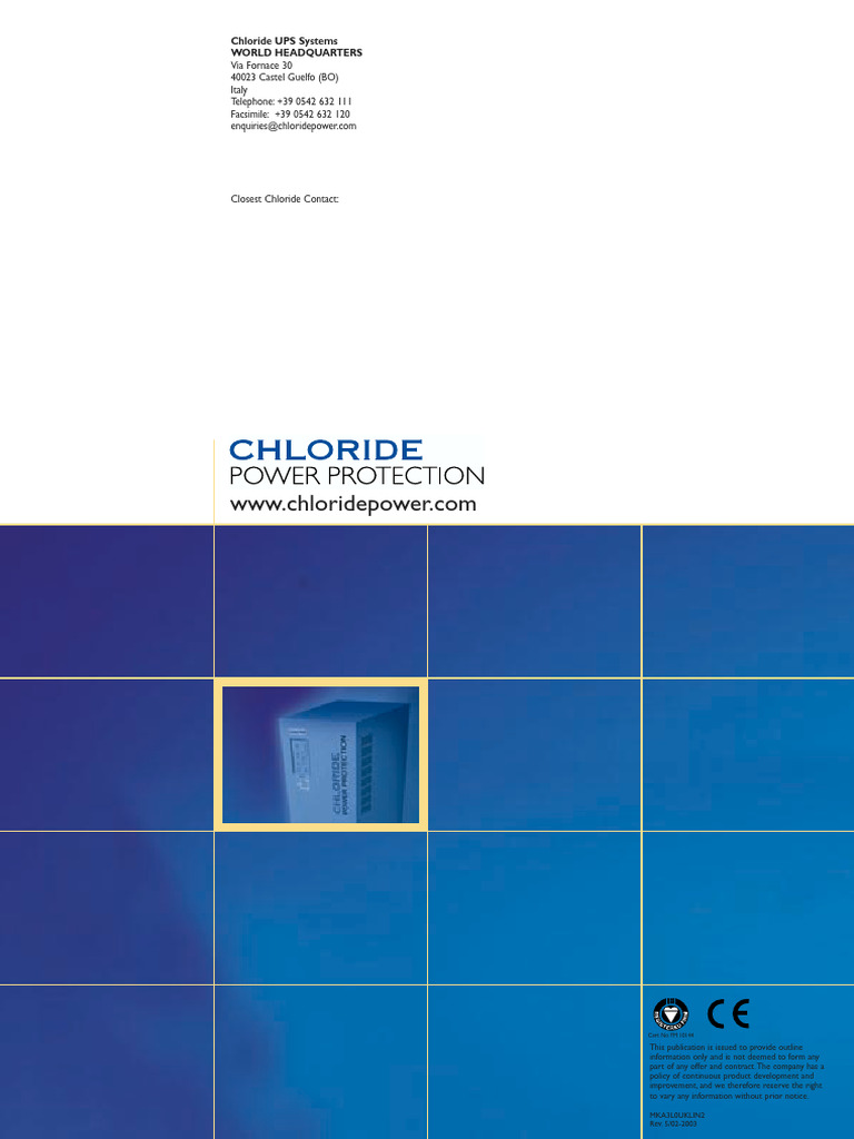 Chloride Linear MkII UPS Systems Overview | PDF | Alternating Current ...