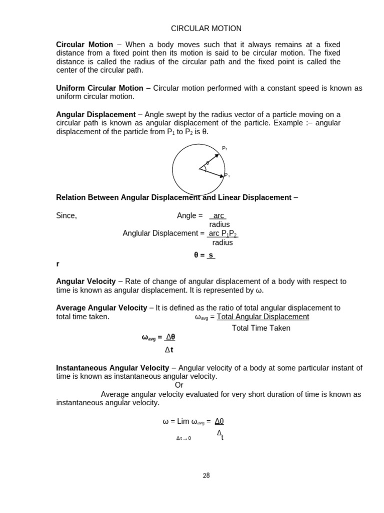 Understanding Circular Motion Concepts | PDF | Force | Acceleration