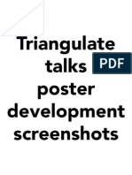 Triangulate Talks Poster Development Screenshots