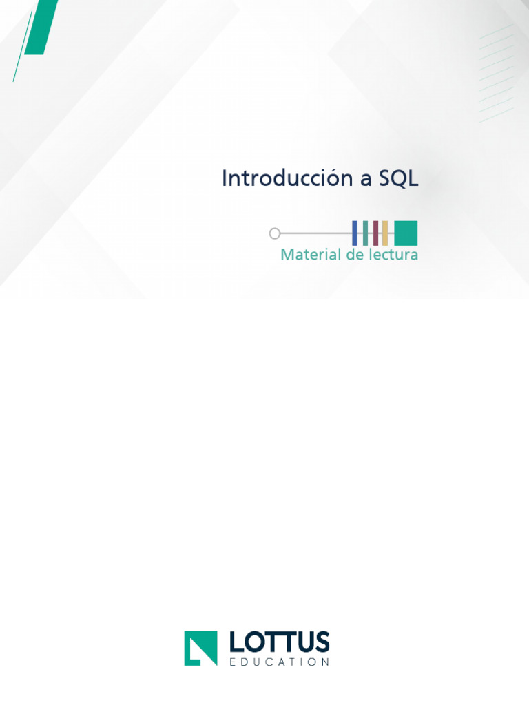 Introducción a SQL: Fundamentos y Estructura | PDF | SQL | Bases de datos