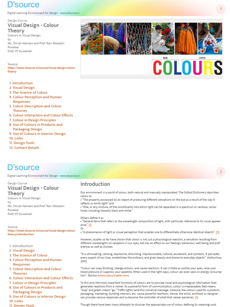 Understanding Colour in Visual Design | PDF | Color | Light