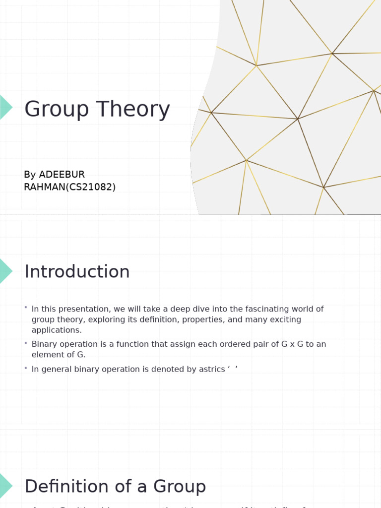 Group Theory | PDF | Group (Mathematics) | Group Theory