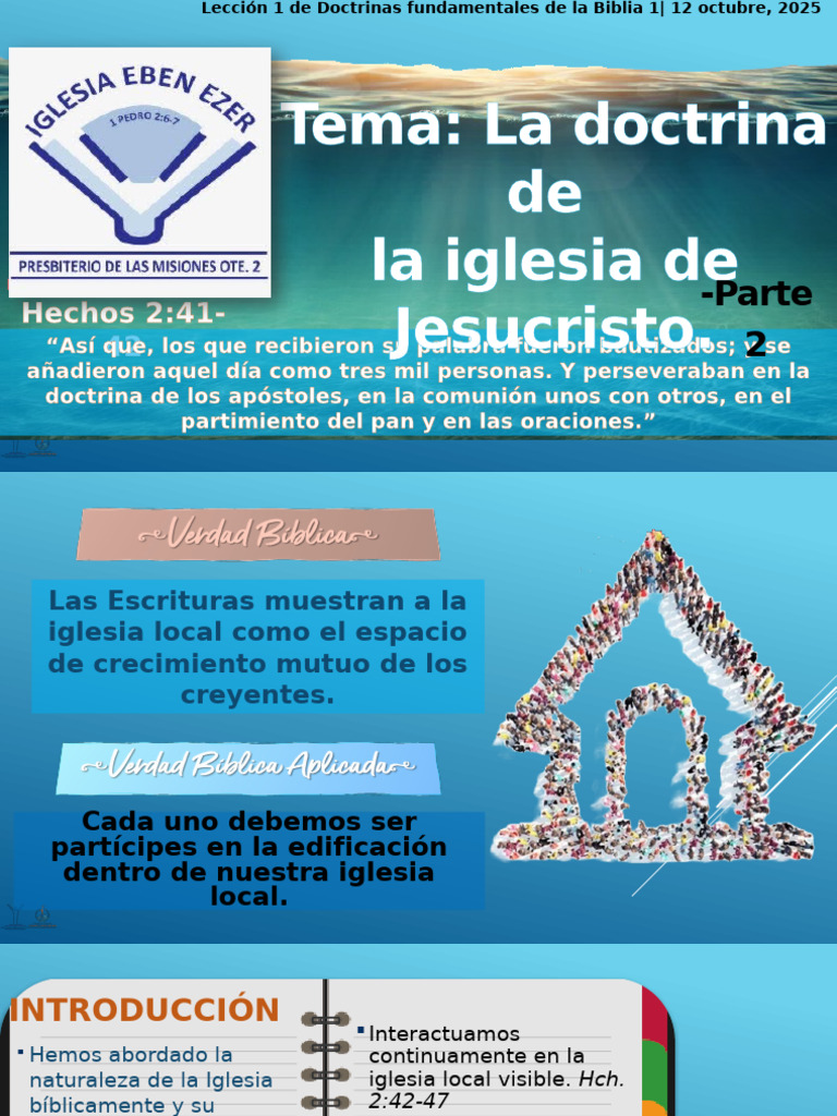 Doctrinas de la Iglesia Local en Cristo | PDF | Iglesia cristiana | Biblia