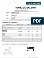 Certificado Geonet Hdpe Gn5 - Sociedad Minera Cerro Verde S.A.A. - Famacco 926