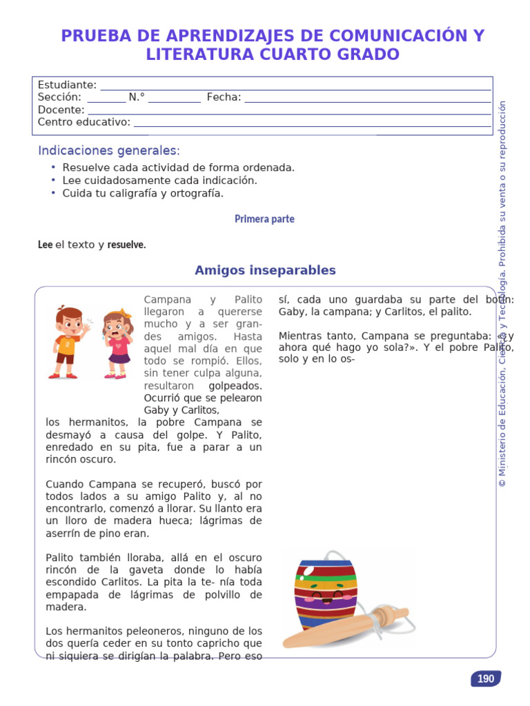 Aprendizaje de Comunicación 4° Grado | PDF | Zoología | Organismos