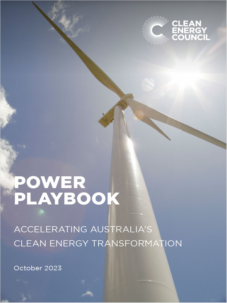 Australia’s Clean Energy Playbook | PDF | Sustainable Energy ...