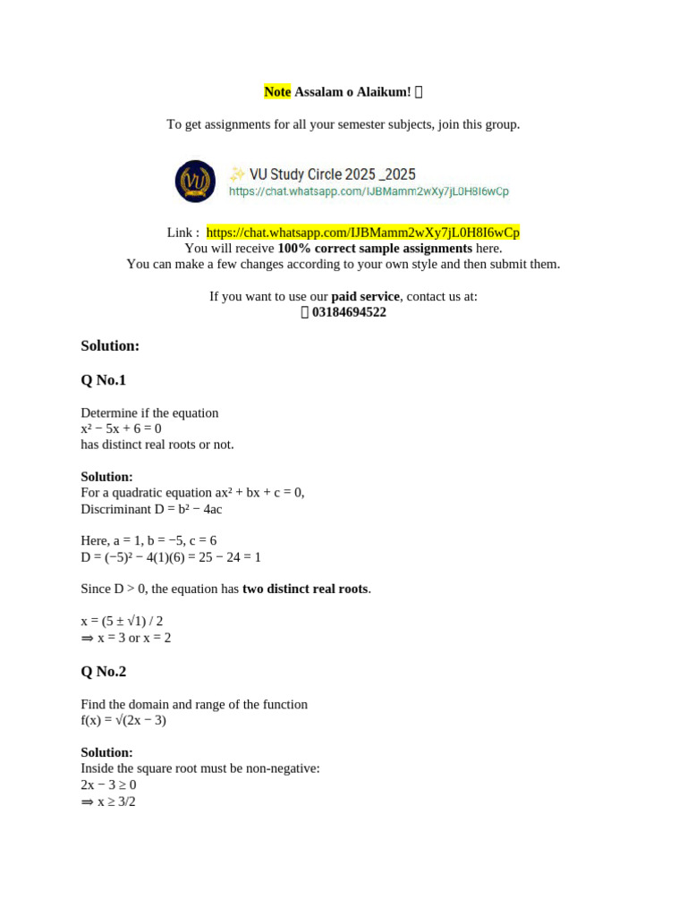 Semester Assignment Solutions Guide | PDF
