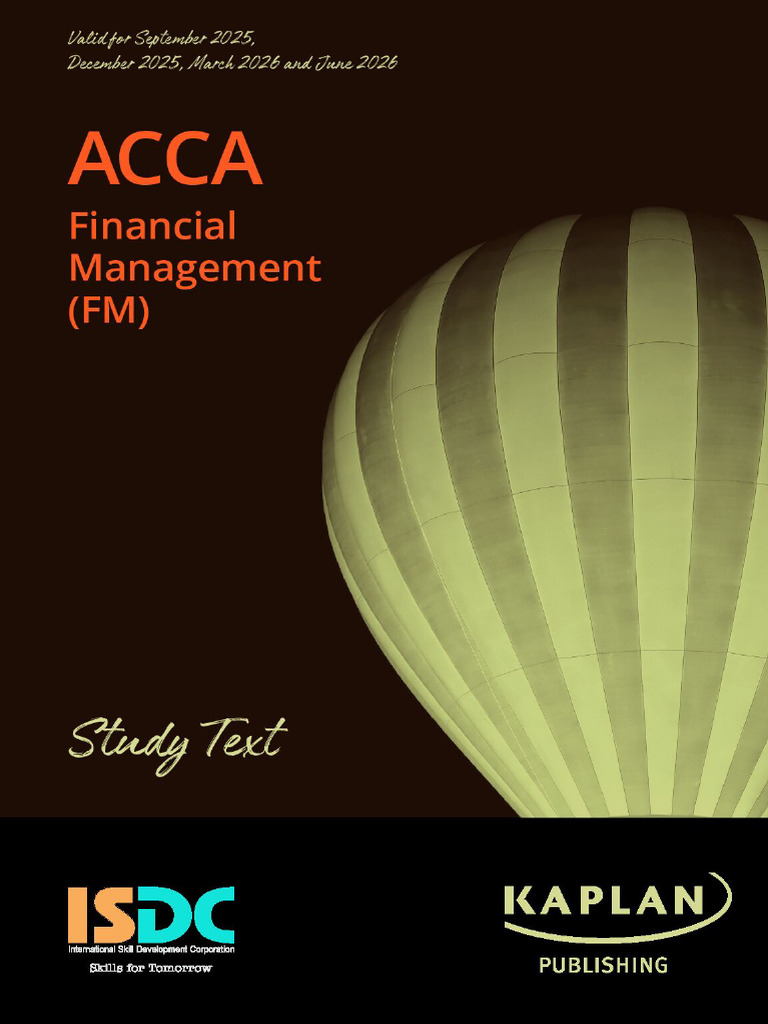 FM Study Text 2025-26 ISDC | PDF