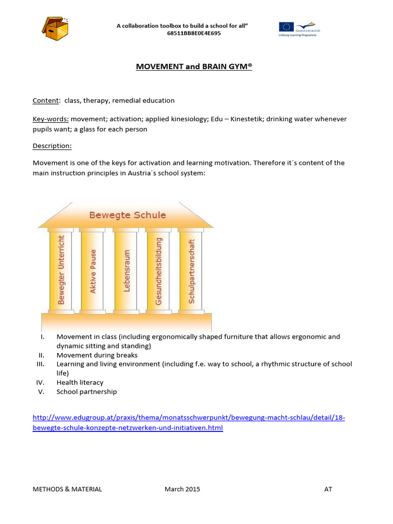 Movement Strategies for Learning Success | PDF | Pedagogy | Education ...
