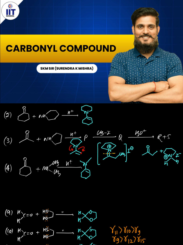 Carbonyl Compound _ L-03 (Class Notes) _ Addition of H2O, HCN & NaHSO3 ...