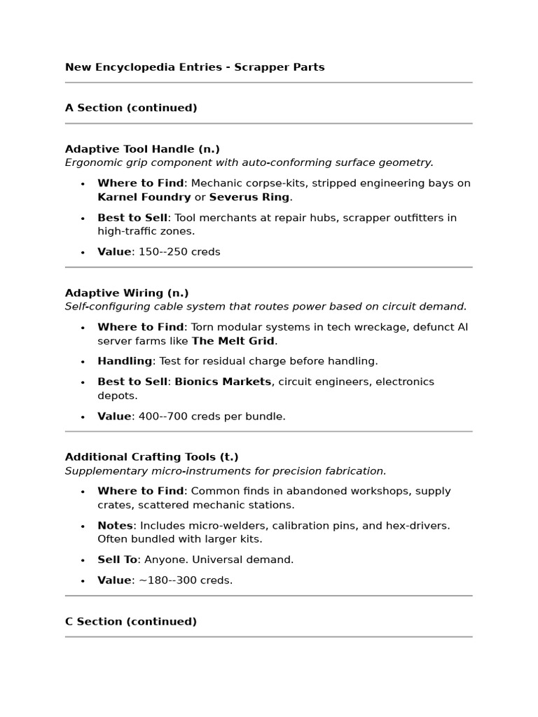 New Encyclopedia Entries | PDF | Marine Salvage | Electronics