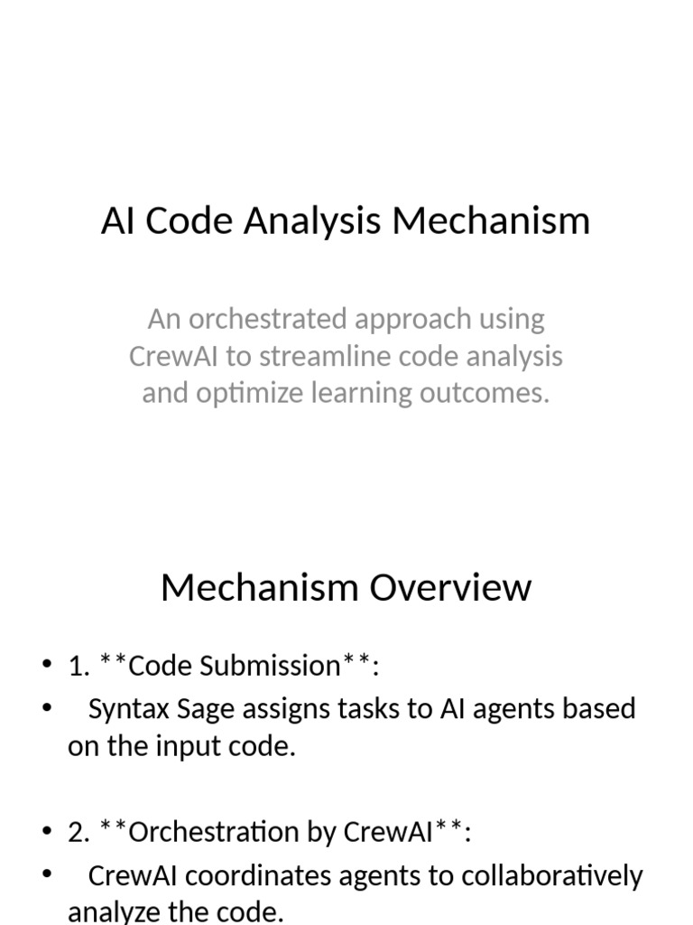 Streamlined AI Code Analysis Process | PDF