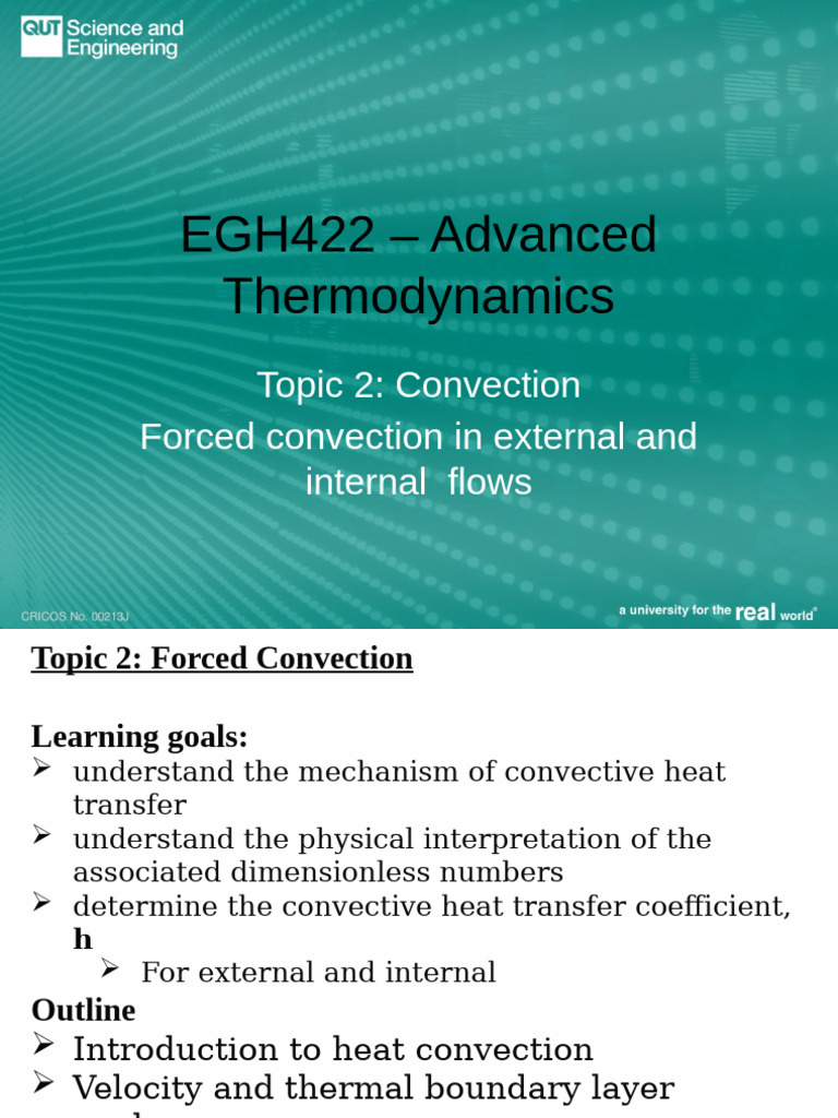 Forced Convection in Thermodynamics | PDF | Boundary Layer | Fluid Dynamics