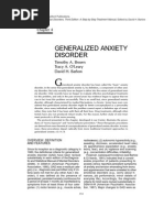 Generalized Anxiety Disorder: Timothy A. Brown Tracy A. O'Leary David H. Barlow