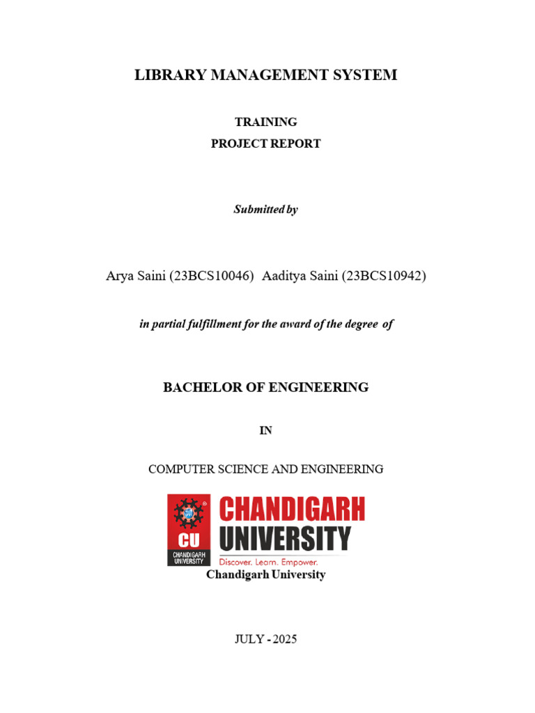 Java Report File Final | PDF | Databases | Libraries