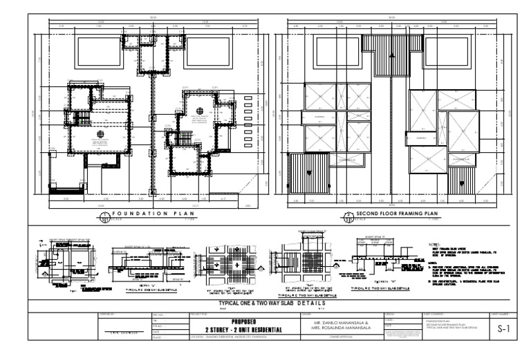 2-Storey Residential Building Plans | PDF