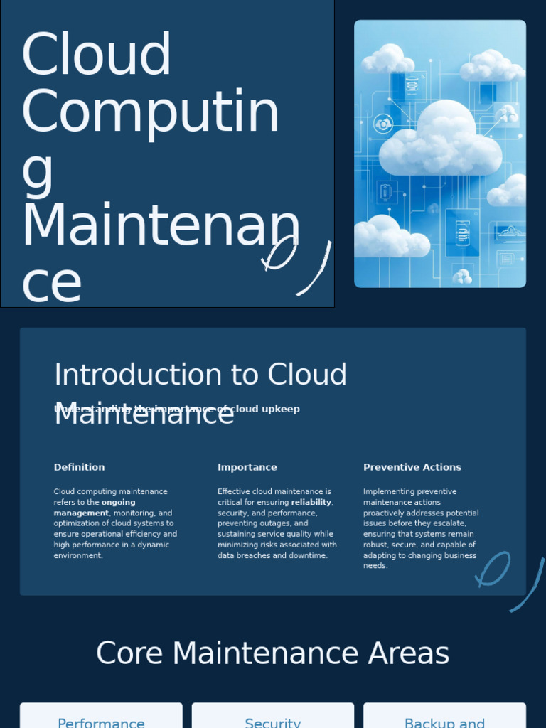 Presentation - Cloud Computing Maintenance | PDF | Cloud Computing ...