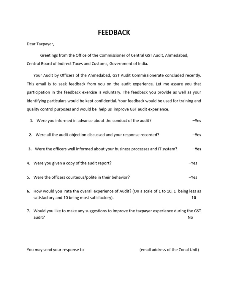Feedback | PDF