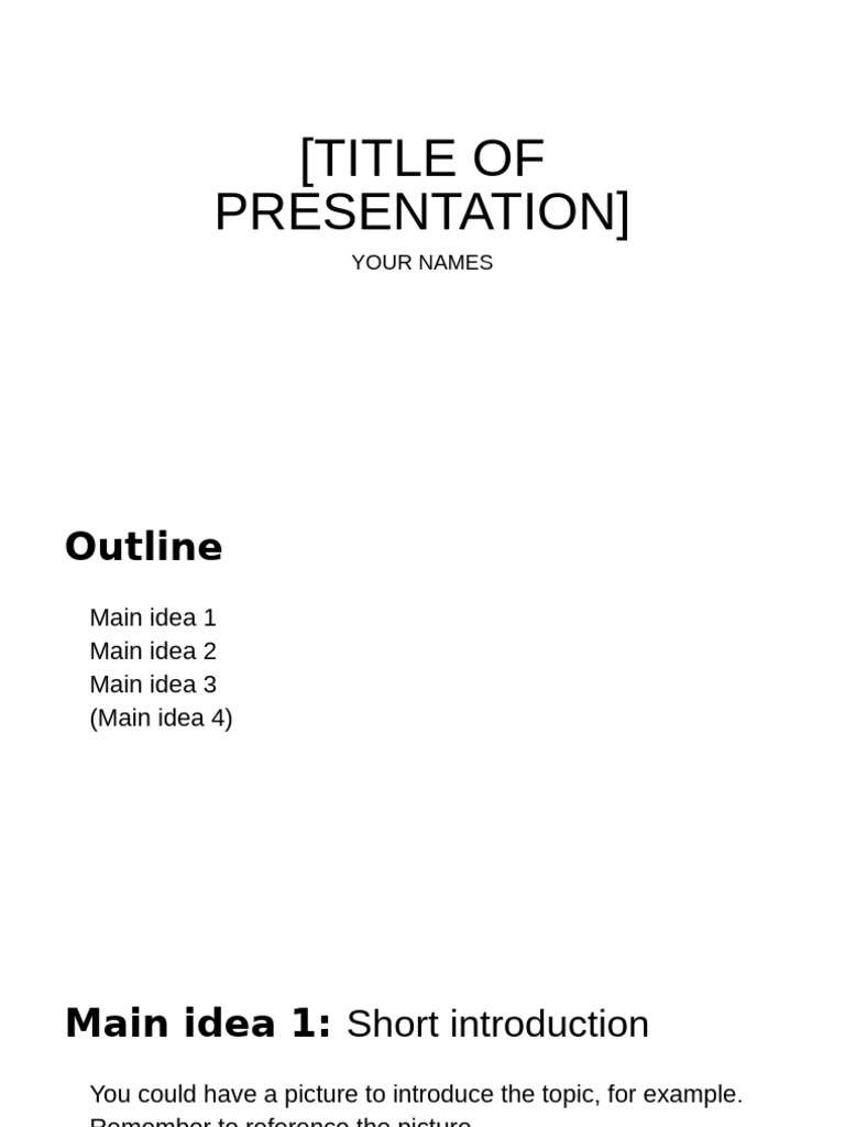 Presentation+Template+ +Task+1+Jumbled+Slides | PDF | Science