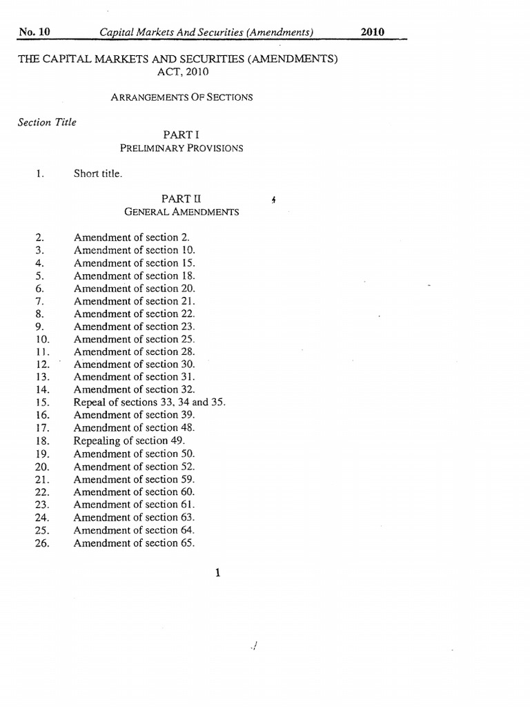 CMS Amendments_2010 (2) | PDF | Securities (Finance) | Tribunal
