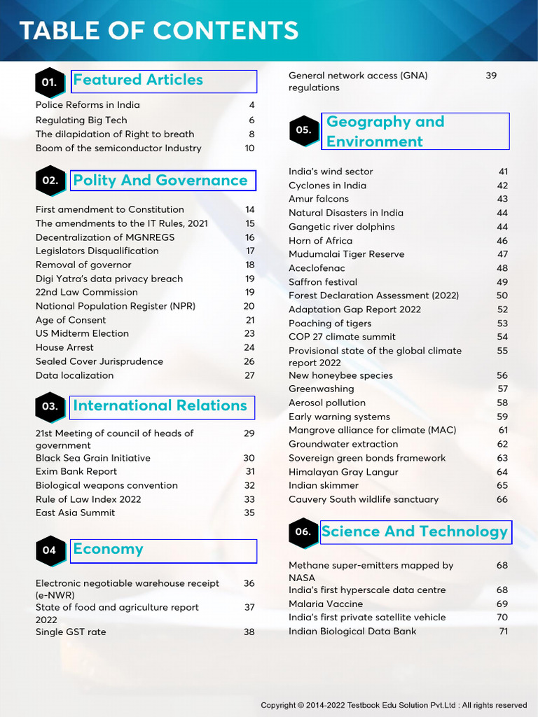 UPSC Current Affairs - November 2022 Magazine Part 1 | PDF | Air ...