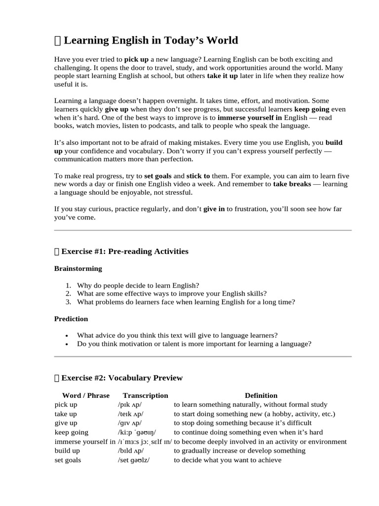 Mastering English: Tips for Success | PDF | English Language | Vocabulary