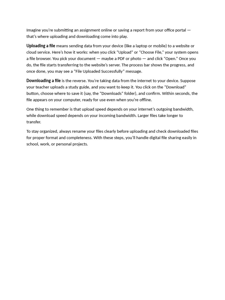 File Uploading and Downloading Guide | PDF