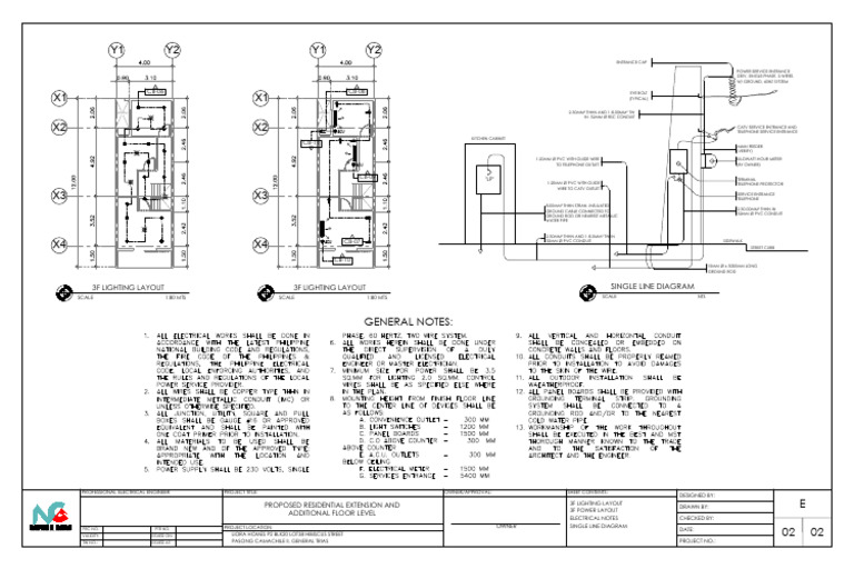 Electrical Layout for Residential Extension | PDF | Components | Materials