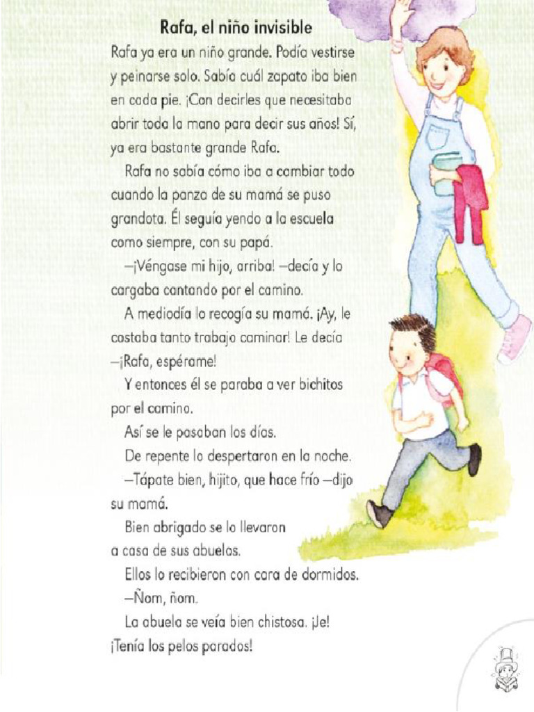 Cuento Rafa El Niño Invisible | PDF