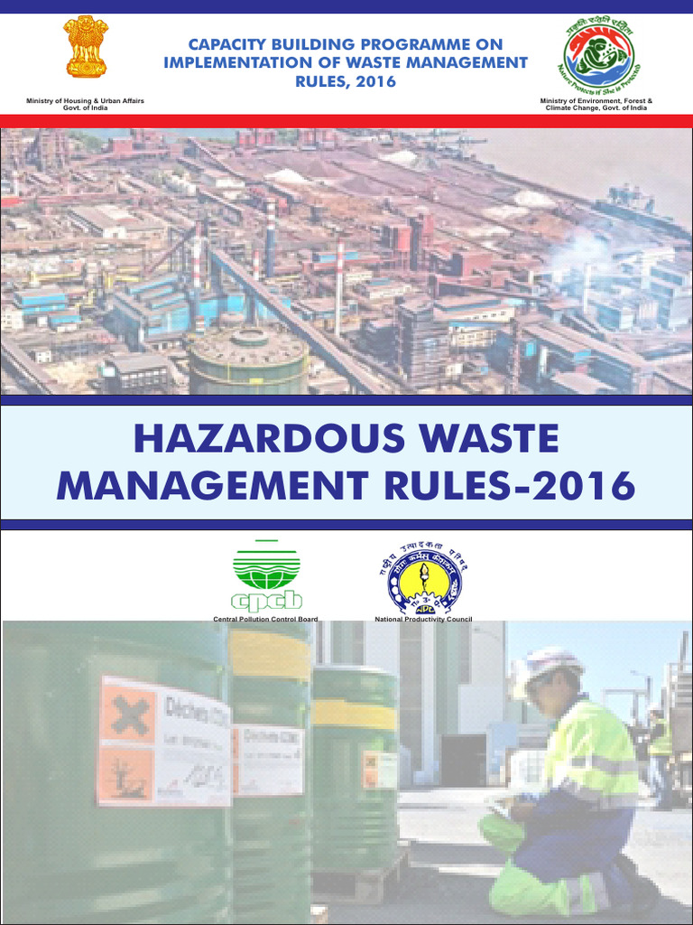 Hazardous Waste Management Rules 2016 241205 230518 | PDF | Waste ...