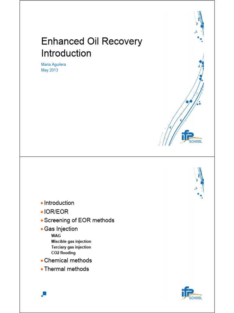 Enhanced Oil Recovery Techniques Overview | PDF | Enhanced Oil Recovery ...