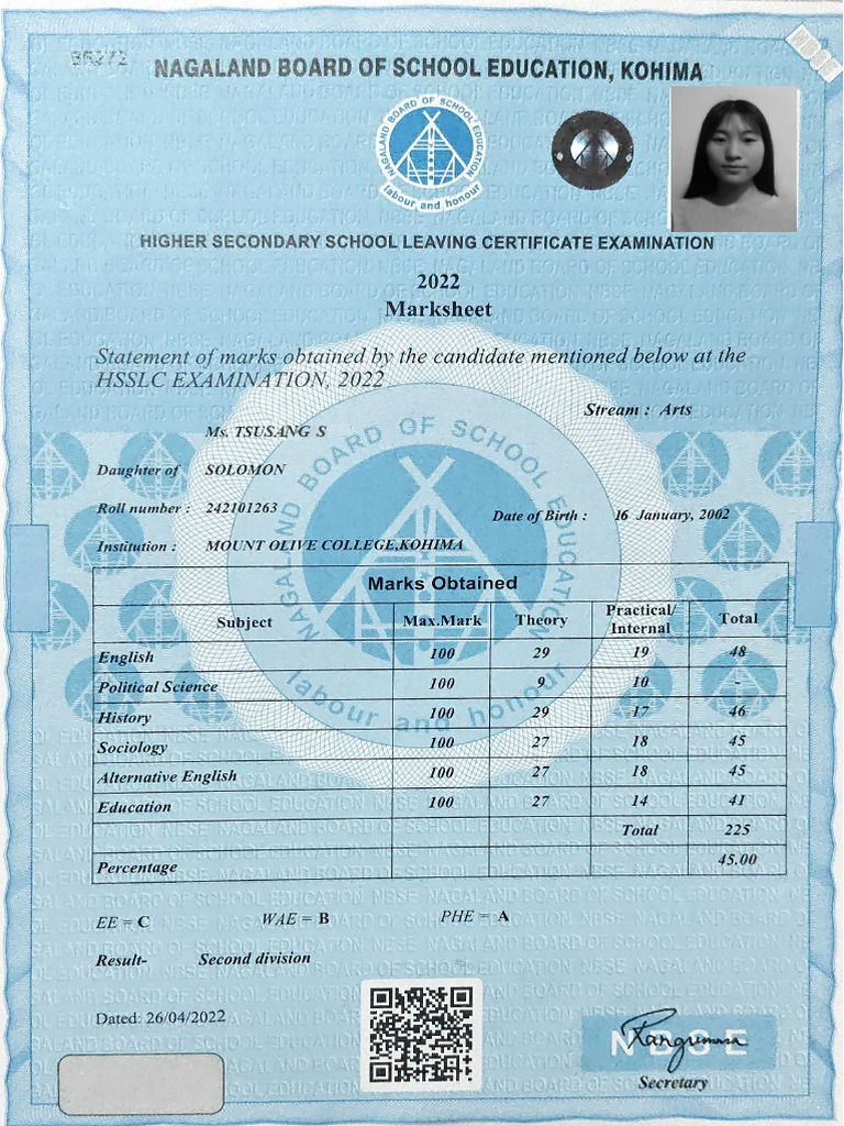 12 Marksheet | PDF